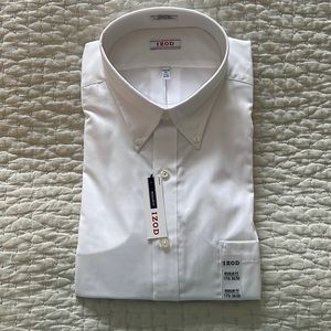 Men’s white dress shirt.